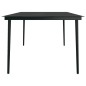 vidaXL Juego de comedor de jardín 9 piezas con cojines negro vidaXL Juego de comedor de jardín 9 piezas con cojines negro