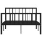 vidaXL Estructura de cama de metal negro 120x200 cm vidaXL Estructura de cama de metal negro 120x200 cm