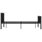 vidaXL Estructura de cama de metal negro 120x200 cm vidaXL Estructura de cama de metal negro 120x200 cm