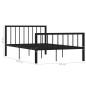 vidaXL Estructura de cama de metal negro 120x200 cm vidaXL Estructura de cama de metal negro 120x200 cm