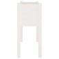 vidaXL Jardinera de madera maciza de pino blanco 70x31x70 cm
