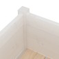 vidaXL Jardinera de madera maciza de pino blanco 70x31x70 cm