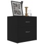vidaXL Mesitas de noche 2 uds madera contrachapada negro 40x30x40 cm vidaXL Mesitas de noche 2 uds madera contrachapada negro 40x30x40 cm