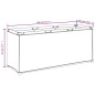 vidaXL Caja de almacenaje tela negra 105x34,5x45 cm vidaXL Caja de almacenaje tela negra 105x34,5x45 cm