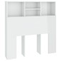 vidaXL Mueble cabecero blanco brillante 100x19x103,5 cm vidaXL Mueble cabecero blanco brillante 100x19x103,5 cm