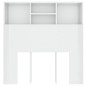 vidaXL Mueble cabecero blanco brillante 100x19x103,5 cm vidaXL Mueble cabecero blanco brillante 100x19x103,5 cm