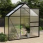 vidaXL Invernadero de aluminio gris antracita 1,33 m²