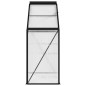 vidaXL Invernadero de aluminio gris antracita 1,33 m²