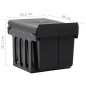 vidaXL Cubo de basura extraíble en armario de cocina cierre suave 48 L vidaXL Cubo de basura extraíble en armario de cocina cierre suave 48 L