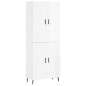 vidaXL Aparador alto madera contrachapada blanco brillo 69,5x34x180 cm vidaXL Aparador alto madera contrachapada blanco brillo 69,5x34x180 cm