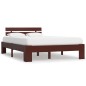 vidaXL Estructura de cama madera maciza pino marrón oscuro 120x200 cm vidaXL Estructura de cama madera maciza pino marrón oscuro 120x200 cm