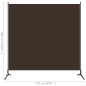 vidaXL Biombo divisor de 1 panel marrón 175x180 cm vidaXL Biombo divisor de 1 panel marrón 175x180 cm