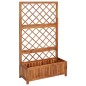 vidaXL Arriate con enrejado madera maciza de acacia 85x38x150 cm vidaXL Arriate con enrejado madera maciza de acacia 85x38x150 cm