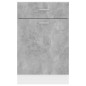 vidaXL Armario inferior cajón contrachapada gris hormigón 50x46x81,5cm vidaXL Armario inferior cajón contrachapada gris hormigón 50x46x81,5cm