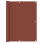 vidaXL Toldo para balcón de tela oxford terracota 120x300 cm