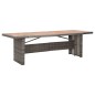 vidaXL Mesa de jardín ratán sintético madera acacia maciza 240x90x74cm vidaXL Mesa de jardín ratán sintético madera acacia maciza 240x90x74cm