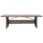 vidaXL Mesa de jardín ratán sintético madera acacia maciza 240x90x74cm vidaXL Mesa de jardín ratán sintético madera acacia maciza 240x90x74cm