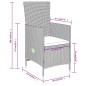 vidaXL Juego de comedor de jardín 3 piezas con cojines beige vidaXL Juego de comedor de jardín 3 piezas con cojines beige