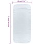 vidaXL Toallas de playa 2 uds tela blanco 400 g/m² 60x135 cm