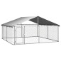 vidaXL Perrera de exterior con tejado 300x300x150 cm vidaXL Perrera de exterior con tejado 300x300x150 cm