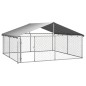 vidaXL Perrera de exterior con tejado 300x300x150 cm vidaXL Perrera de exterior con tejado 300x300x150 cm