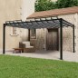 vidaXL Cenador con techo persiana 3x4 m tela y aluminio antracita vidaXL Cenador con techo persiana 3x4 m tela y aluminio antracita