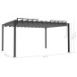 vidaXL Cenador con techo persiana 3x4 m tela y aluminio antracita vidaXL Cenador con techo persiana 3x4 m tela y aluminio antracita
