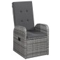 vidaXL Juego de comedor de jardín 5 piezas con cojines gris vidaXL Juego de comedor de jardín 5 piezas con cojines gris