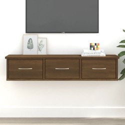 vidaXL Armario de pared madera contrachapada roble marrón 88x26x18,5cm