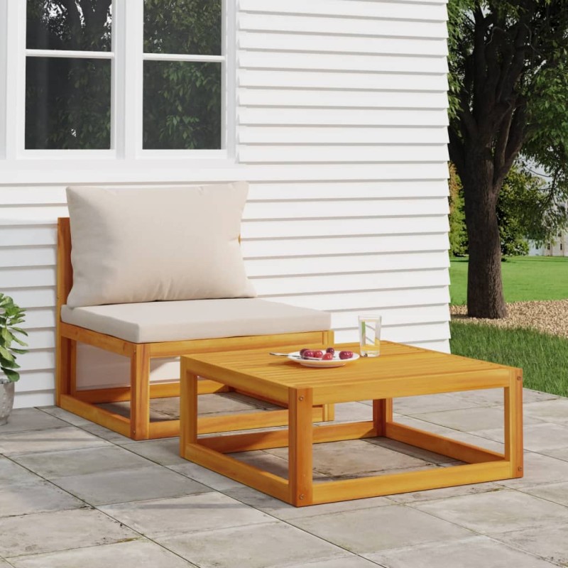 vidaXL Mesa de centro madera maciza de acacia 68x68x29 cm vidaXL Mesa de centro madera maciza de acacia 68x68x29 cm