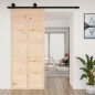 vidaXL Puerta de granero madera maciza pino 90x1,8x214 cm vidaXL Puerta de granero madera maciza pino 90x1,8x214 cm