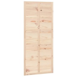 vidaXL Puerta de granero madera maciza pino 90x1,8x214 cm