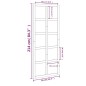 vidaXL Puerta de granero madera maciza pino 90x1,8x214 cm vidaXL Puerta de granero madera maciza pino 90x1,8x214 cm