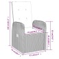 vidaXL Juego de comedor de jardín 5 piezas con cojines gris vidaXL Juego de comedor de jardín 5 piezas con cojines gris