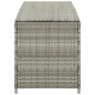 vidaXL Caja de almacenaje de jardín ratán sintético gris 200x50x60 cm vidaXL Caja de almacenaje de jardín ratán sintético gris 200x50x60 cm