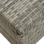 vidaXL Caja de almacenaje de jardín ratán sintético gris 200x50x60 cm vidaXL Caja de almacenaje de jardín ratán sintético gris 200x50x60 cm