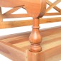 vidaXL Banco Batavia de madera maciza de caoba marrón 98 cm 