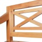vidaXL Banco Batavia de madera maciza de caoba marrón 98 cm 