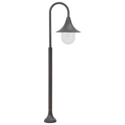 vidaXL Farola de jardín de aluminio color bronce E27 120 cm 