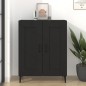 vidaXL Aparador de madera contrachapada negro 69,5x34x90 cm vidaXL Aparador de madera contrachapada negro 69,5x34x90 cm