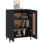 vidaXL Aparador de madera contrachapada negro 69,5x34x90 cm vidaXL Aparador de madera contrachapada negro 69,5x34x90 cm