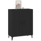 vidaXL Aparador de madera contrachapada negro 69,5x34x90 cm vidaXL Aparador de madera contrachapada negro 69,5x34x90 cm