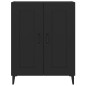 vidaXL Aparador de madera contrachapada negro 69,5x34x90 cm vidaXL Aparador de madera contrachapada negro 69,5x34x90 cm