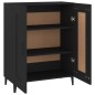 vidaXL Aparador de madera contrachapada negro 69,5x34x90 cm vidaXL Aparador de madera contrachapada negro 69,5x34x90 cm