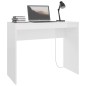 vidaXL Escritorio de madera contrachapada blanco brillo 90x40x72 cm vidaXL Escritorio de madera contrachapada blanco brillo 90x40x72 cm