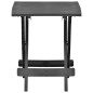 vidaXL Mesa plegable de jardín plástico gris antracita 45x43x50 cm 