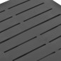 vidaXL Mesa plegable de jardín plástico gris antracita 45x43x50 cm 