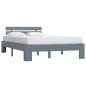 vidaXL Estructura de cama de madera maciza de pino gris 140x200 cm vidaXL Estructura de cama de madera maciza de pino gris 140x200 cm