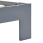 vidaXL Estructura de cama de madera maciza de pino gris 140x200 cm vidaXL Estructura de cama de madera maciza de pino gris 140x200 cm