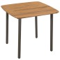 vidaXL Set de comedor de jardín 5 pzas madera maciza de acacia y acero